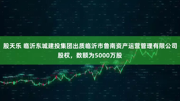 股天乐 临沂东城建投集团出质临沂市鲁南资产运营管理有限公司股权，数额为5000万股