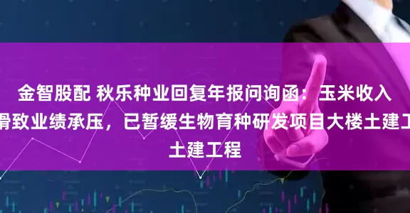 金智股配 秋乐种业回复年报问询函：玉米收入下滑致业绩承压，已暂缓生物育种研发项目大楼土建工程